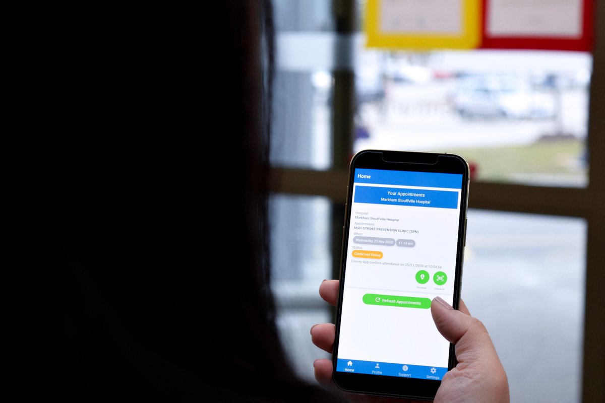 OakValleyHealth's tweet photo. On December 2, we are launching a mobile self check-in feature for select appointments at MSH. Beginning with our Fracture Clinic, patients will have the opportunity to pre-register and check-in for their appointments all from the convenience of their smartphones! https://t.co/XaouRl6RIS