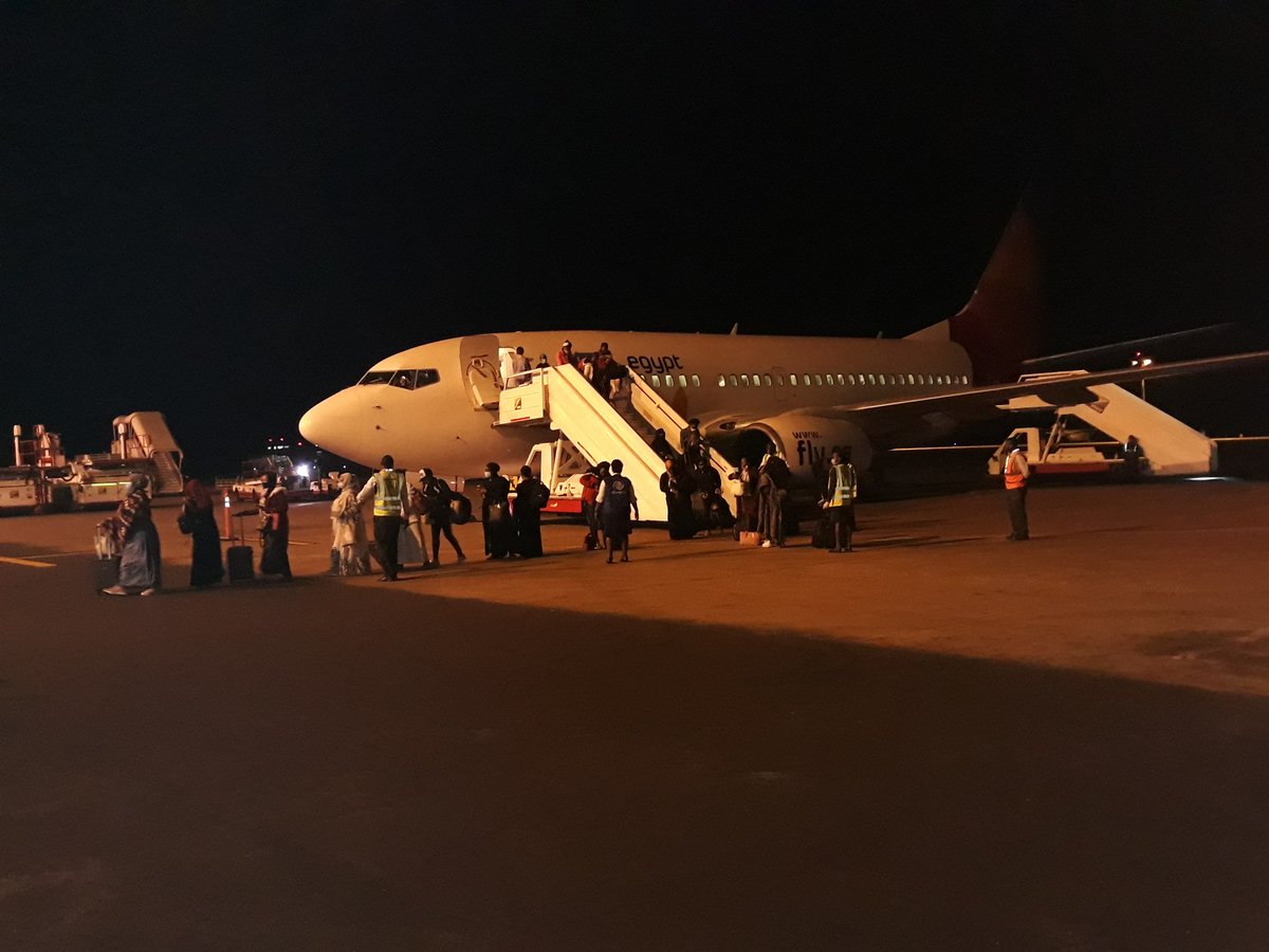 IOM_Uganda's tweet photo. This is IOM’s second  #humanitärerHilfeflight returning stranded Ugandan migrant workers from #SaudiArabia. In September IOM assisted the return of 113 women.  @GermanyDiplo @SanusiTejan  @RMalango2015 @AbdikerM  @UNinUganda  @IOMBahrain @UgandaMFA @IOMRONairobi #DignifiedReturn https://t.co/XjNcYQ8XdZ