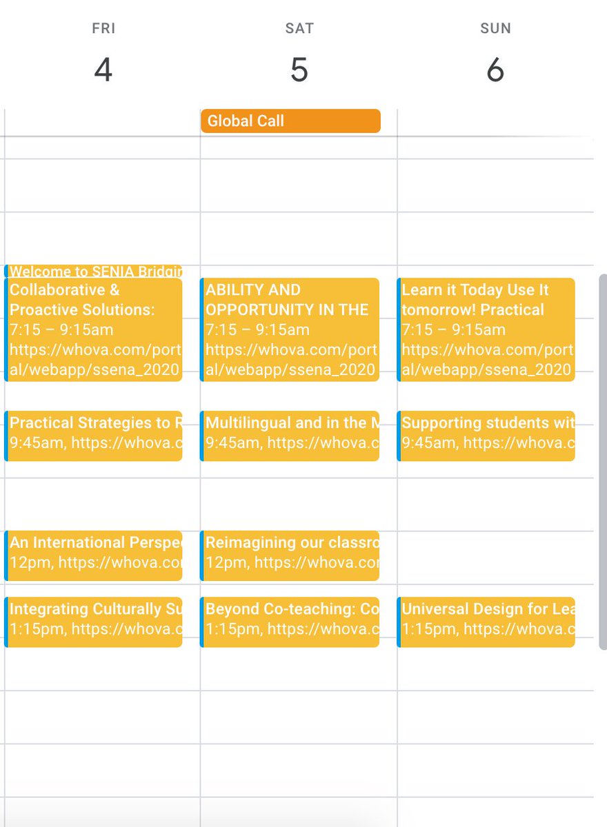 KanakoSuwa's tweet image. Very excited about attending the @seniaworldwide conference this weekend! My agenda is jam packed with workshops that are so relevant &amp;amp; in areas that I'm lacking knowledge &amp;amp; expertise in! #PD #WeekendPD #BeBetterDoBetter