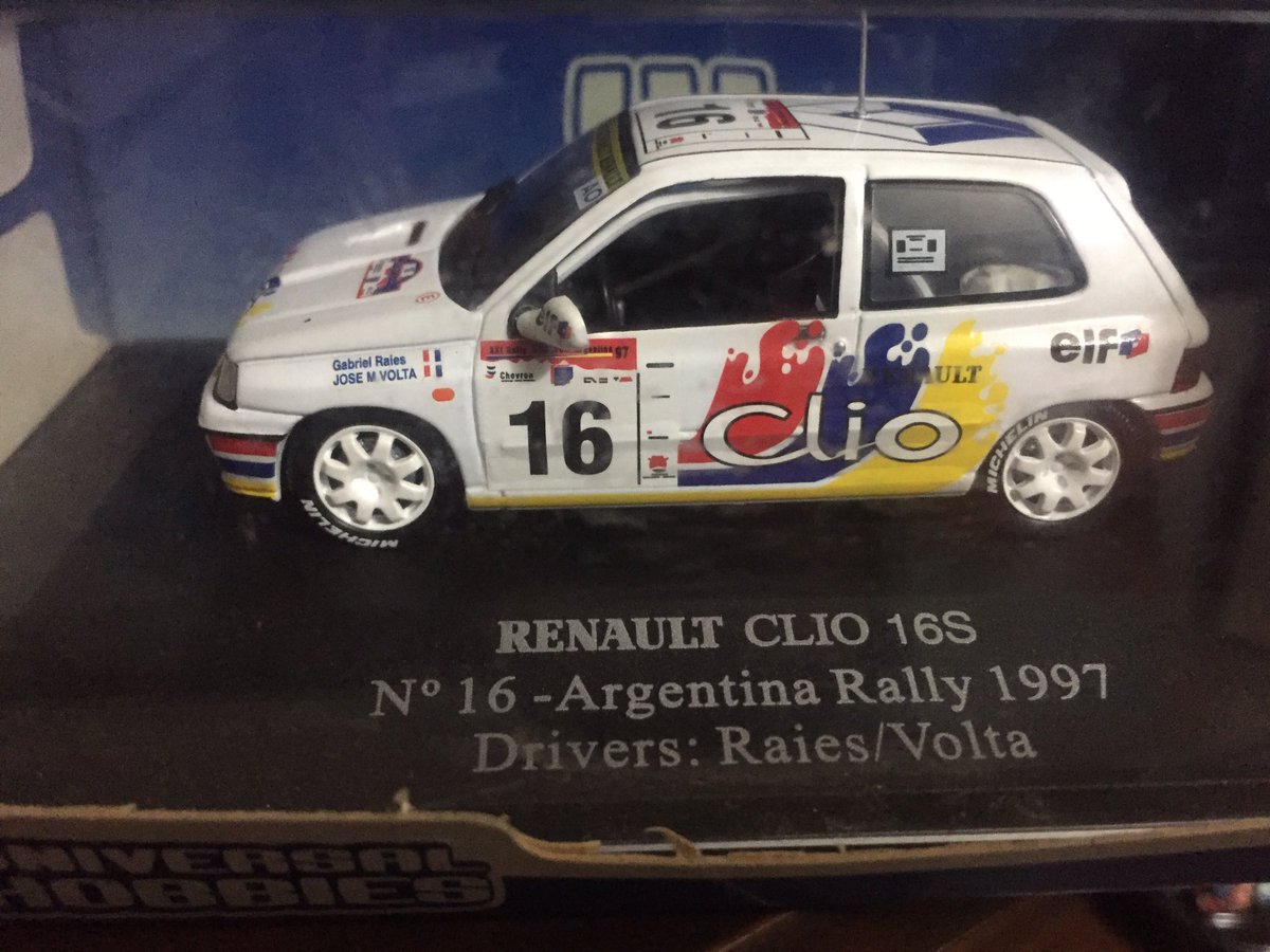 josemvolta's tweet photo. Siguiendo con la temática de nuestro programa: “Rally, Rally y más Automovilismo” esta maqueta 1:43 de #universalhobbies nos incluyo en su colección con el error de poner la bandera francesa en nuestros nombres!!
Lo mismo es un gran honor haber sido elegidos!!! https://t.co/FQeWroeuRB