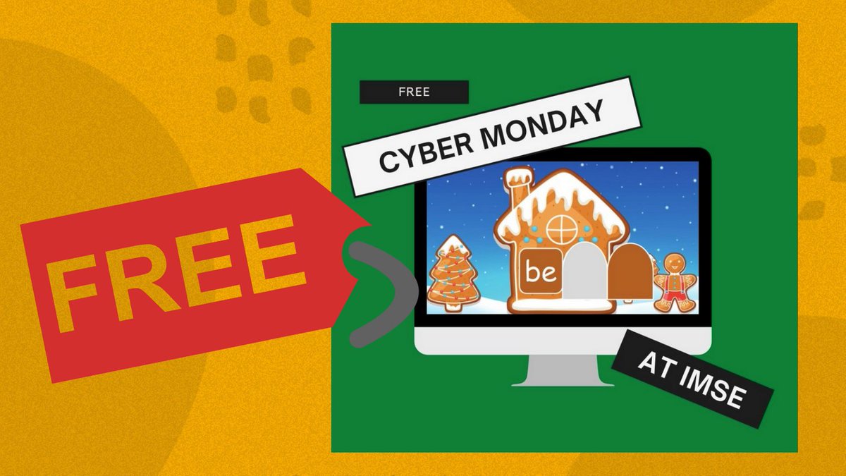 Celebrate Cyber Monday with IMSE! 🎉Enjoy this FREE Open/Closed Syllable Gingerbread House game!
#ortongillingham #teachertwitter
docs.google.com/presentation/u…