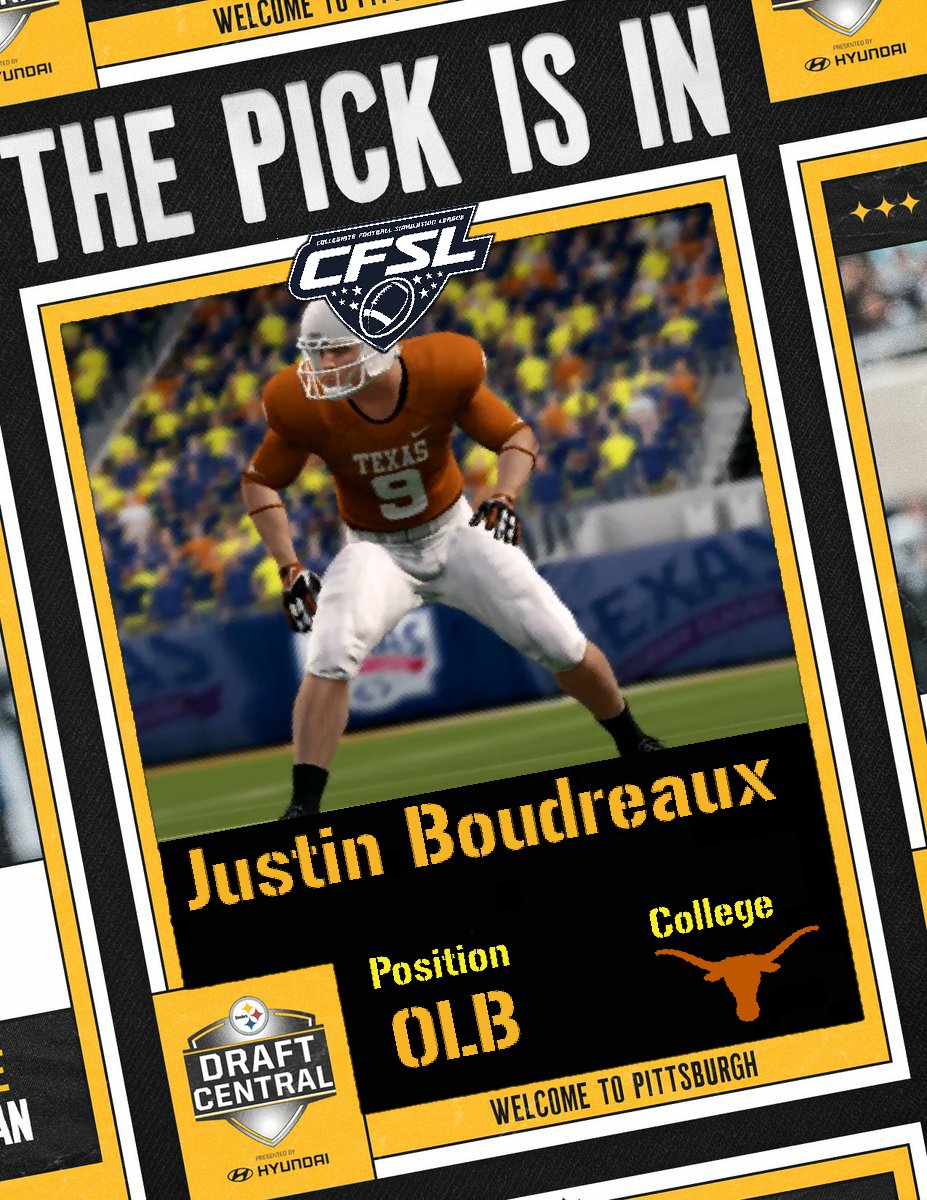 CFSLSteelers's tweet photo. Defense is the 🔑   Meet your second rounder, Justin Boudreaux!
#CFSLSteelers https://t.co/05gud0eK62