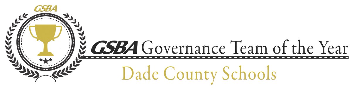 gsbacomm's tweet photo. Winner of the GSBA Governance Team of the Year – Small District: @dade_schools! #GSBAGSSA20 https://t.co/mUi1D24Ev5