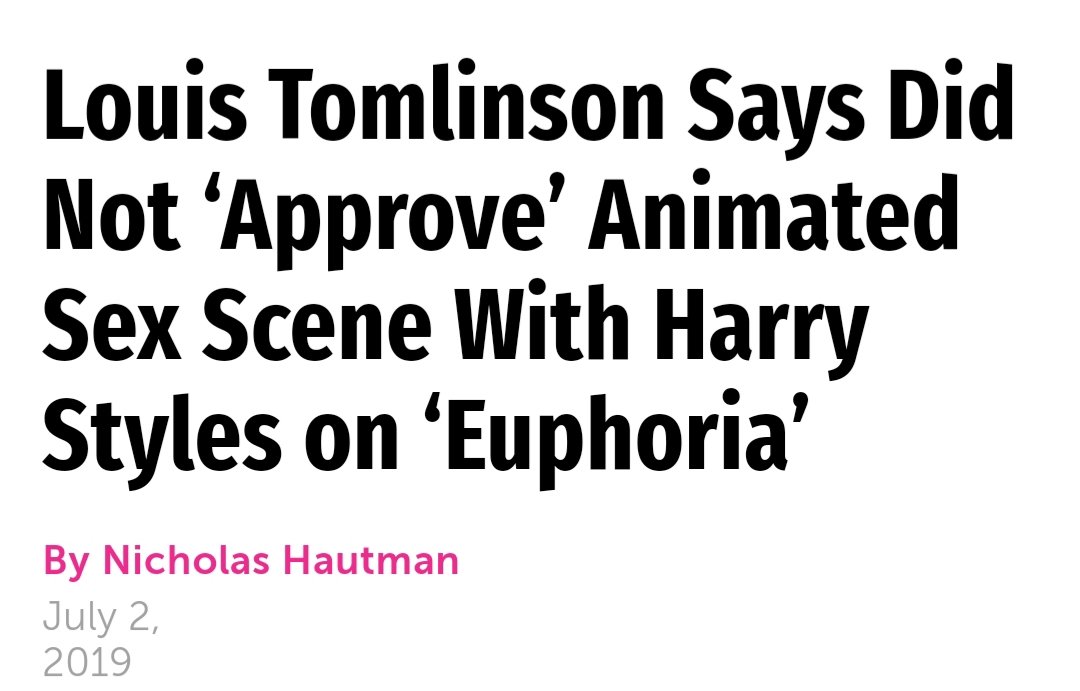 well...with the euphoriagate it's the same. Louis is the one doing the dirty job denying he was consulted about the scene while Harry...