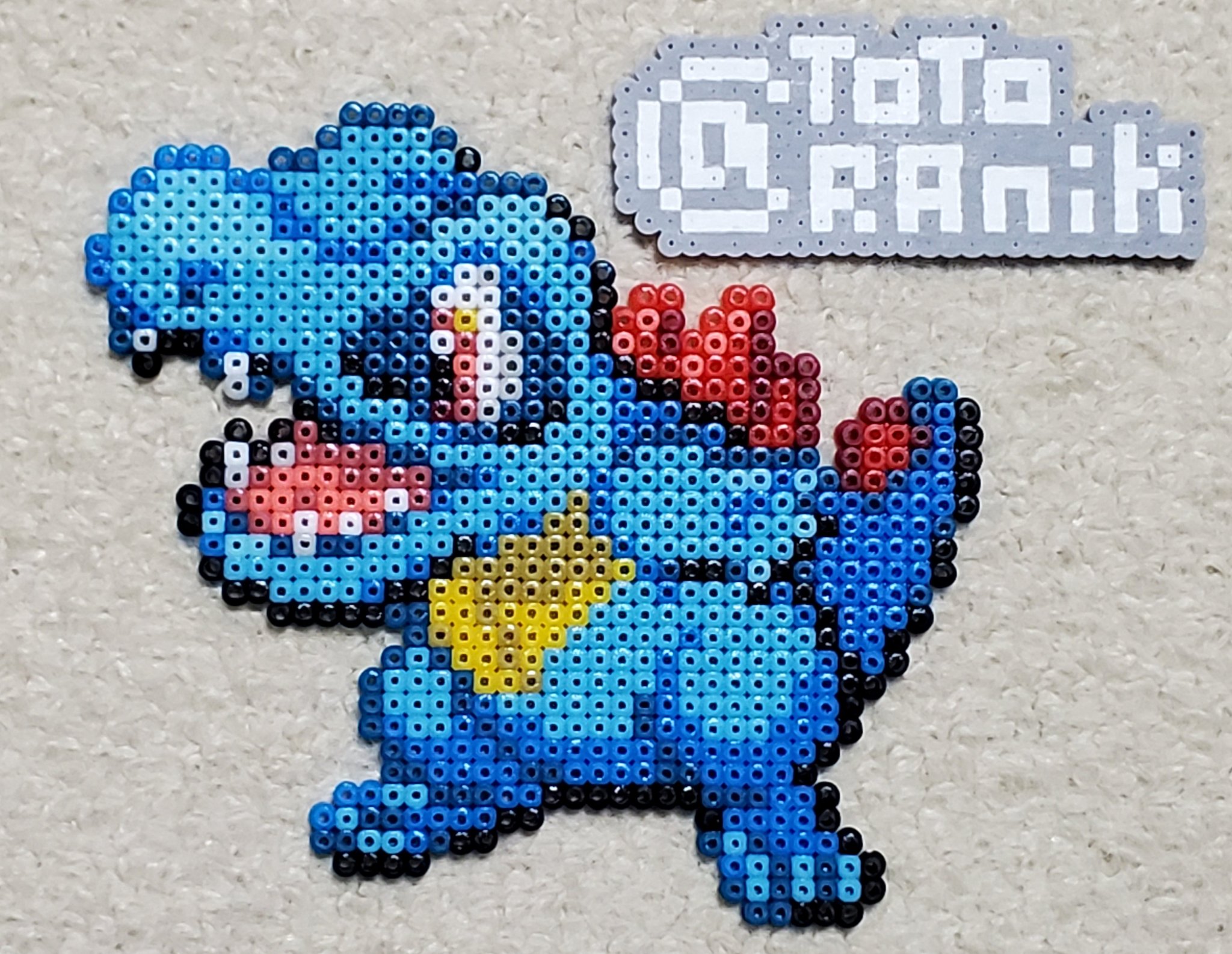 ととらに 在 Twitter 上 ポケモン図鑑 No 158 ワニノコ はったつした あごを もち なんにでも かみつく しゅうせい トレーナーも ちゅういが ひつよう ワッニワニワー アイロンビーズ ミニフューズビーズ ポケモン T Co Qfnstplyn4 Twitter