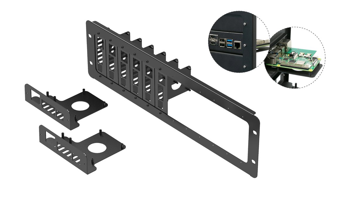 ArducamOfficial's tweet image. Forget about all the cases, all you need is a few racks and a decent wall mount.
#RaspberryPiCluster