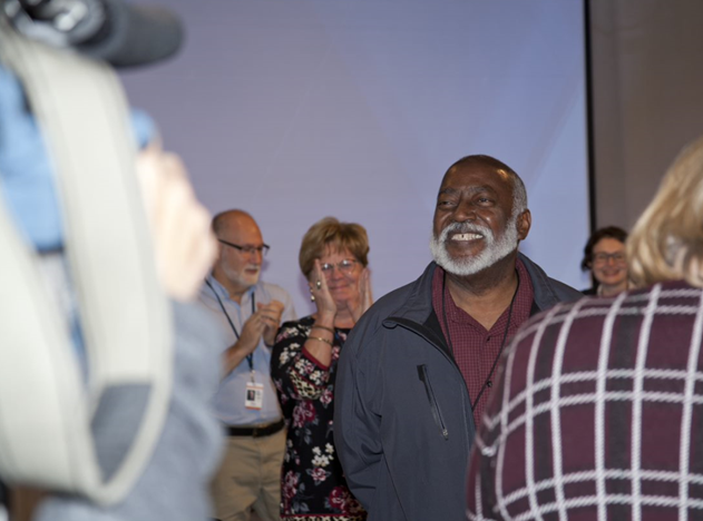 CHUCK CLARK, our beloved colleague... and more than 50-year employee of <a href="/WGAL/">WGAL</a> died today of Covid-19.
As you can see, he lit up the News 8 studios on a daily basis with that smile.
Chuck's death is a profound loss for all those who loved him-- including his WGAL family.