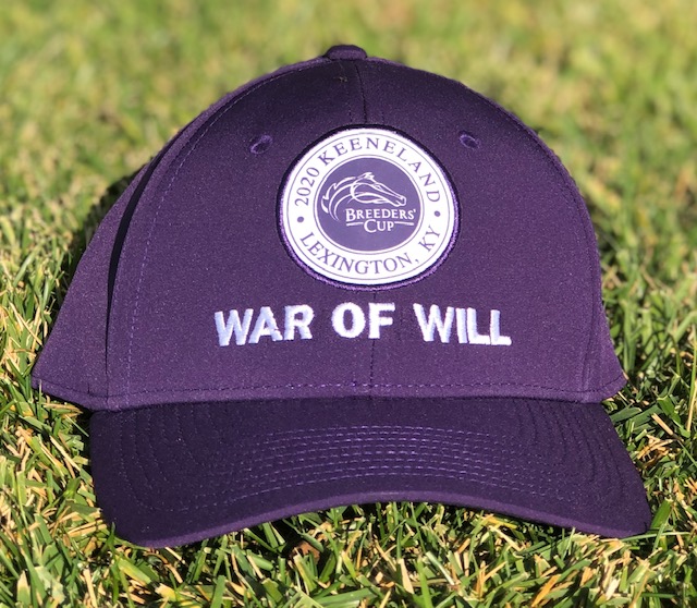 AfterFinishLine's tweet photo. TY to trainer #markcasse for donating hats: War of Will (@bigassfans Dirt Mile/retired to #ClaiborneFarm) &amp; Got Stormy (Turf Sprint/sold to #SpendthriftFarm/will race 1 more yr). Funds raised fr Got Stormy's hat benefits @RememberMeOTTB. Hats for the fans! https://t.co/Gl8igaBC07 https://t.co/NUhU1WDlYL