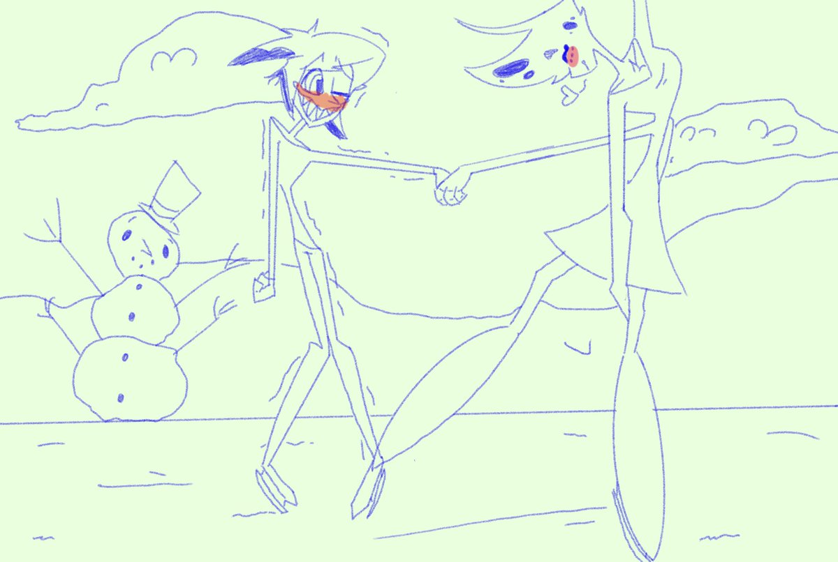ArtsyIrken's tweet photo. Hello everyone! I will be doing a sketch a day for #radiodustweek #radiodustholidaymash !
Here’s day 1, winter date
.
.
.
#HazbinHotelFanart #HazbinHotelAngelDust #HazbinHotelAlastor #radiodust #alangel #wip #art #fanart #SmallArtistClub #doodle #otp #digitalart #procreate https://t.co/asVRXXJBhj