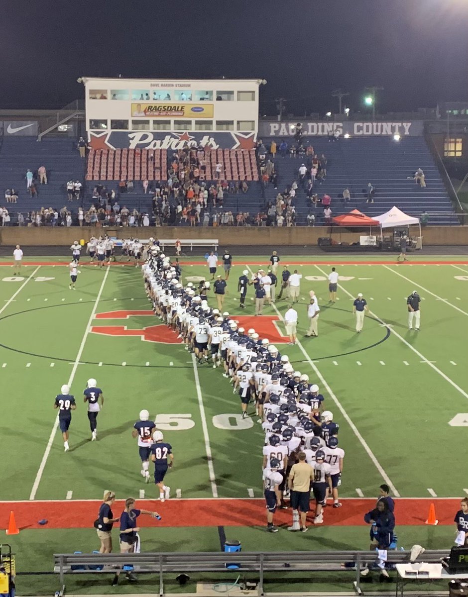 After this crazy year of COVID I saw this picture and had trouble comprehending what it was! Miss it.  This was last years ⁦<a href="/RR_Knights/">River Ridge Football</a>⁩ 2019 spring or scrimmage.