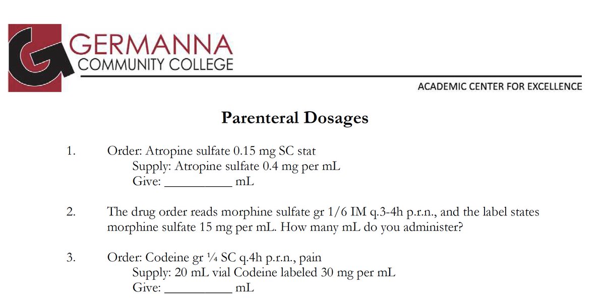 Morphine was once commonly prescribed in grains, too, but now is always metric. Still, a few nursing and pharmacy intro courses in some places teach conversions. But in 2020, any joker doctor who orders “1/6 grain” morphine should be taken aside for a behavior correction./56