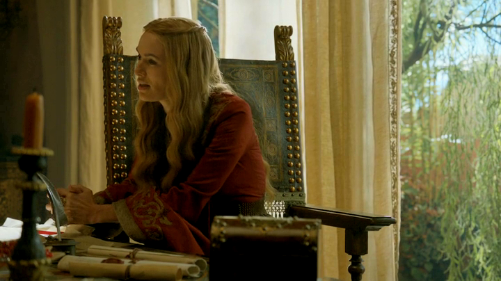 burningsofapod's tweet image. #EmmyWinning #SetDecorator Tina Jones on Ep 1 made us want to watch #GameofThrones from the beginning just for the color palette alone. 
#lockdowntodolist #BurningsofaPod #colorpalette #GOT #Gameofthrones #designtalk
Photo: Cersei Lannister, The Picture Post