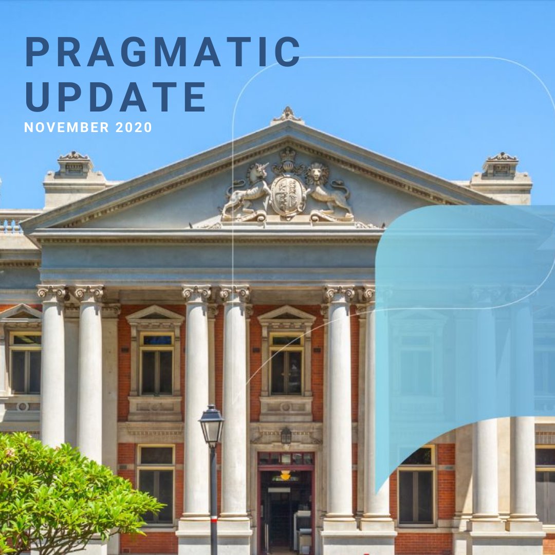 Read our latest Pragma update.

bit.ly/3mrjlZU

#pragmalawyers #monthlynewsletter