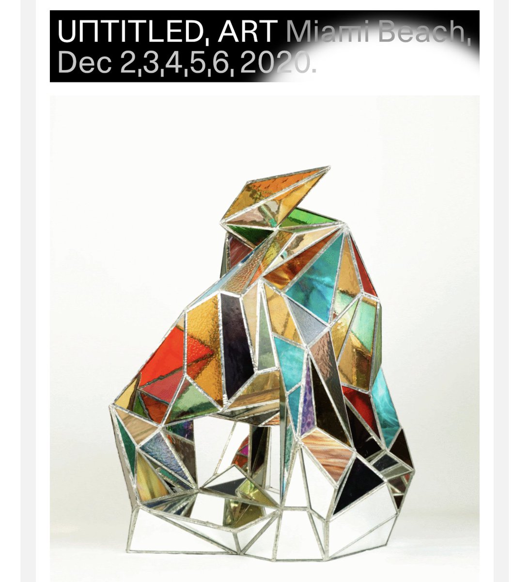 Seattle: #untitledartfair #digitaledition #openingthisweek #shahlafriberg #sculpture #glassart