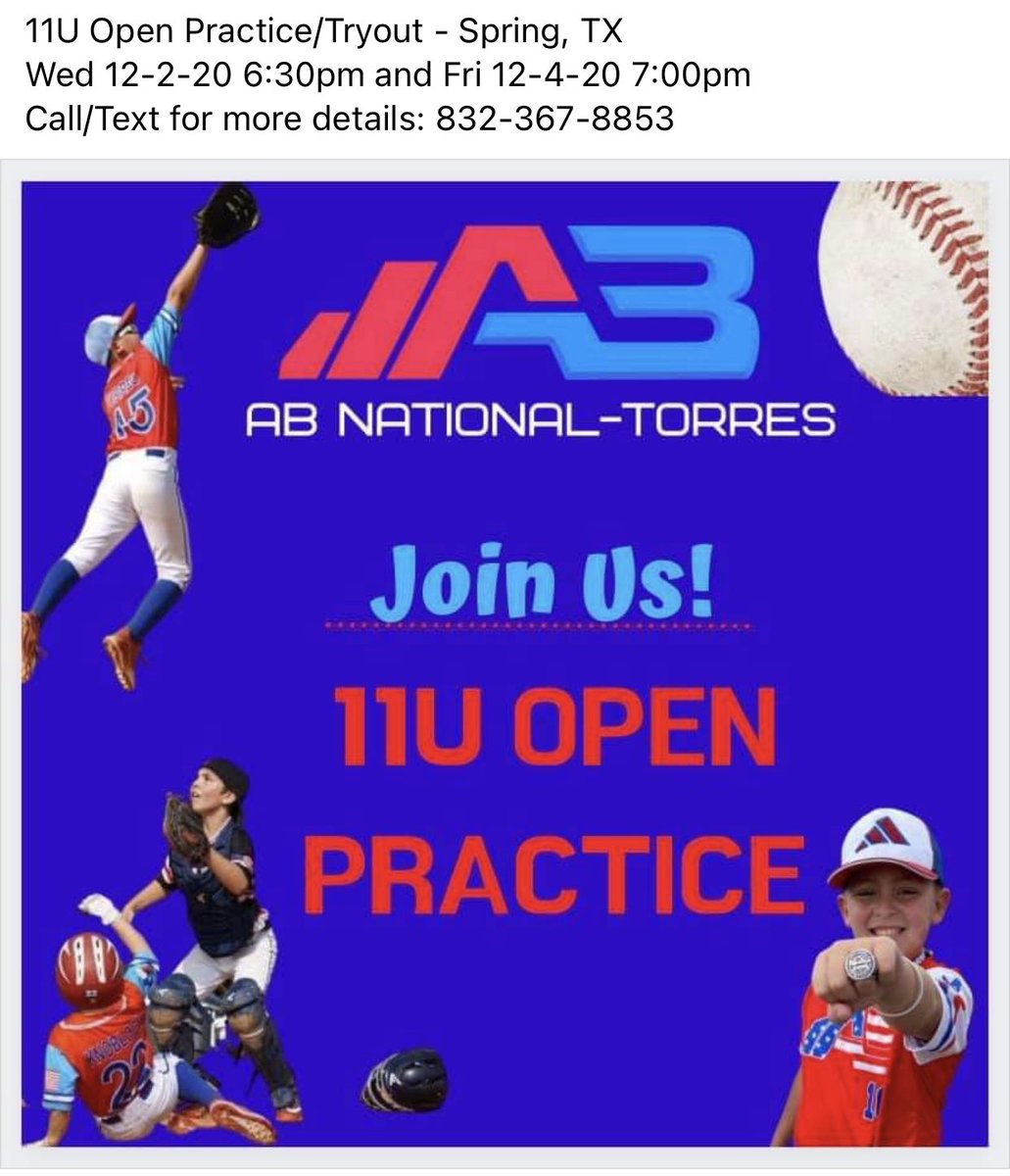 If you know a kid who won’t be 12 until at least 5/1 and can play ball please share!
