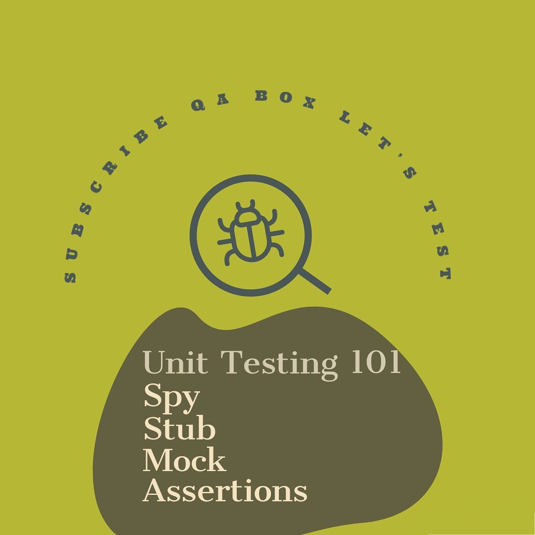 qabox_letstest's tweet image. #unittesting
#testdoubles
#mochatesting
#chaiassertion

Unit Testing 101

SHIFT-LEFT - You might have heard that many times already. That was normal; in the new normal more and more testers are being asked to do Component/Unit Testing.

 youtube.com/playlist?list=…