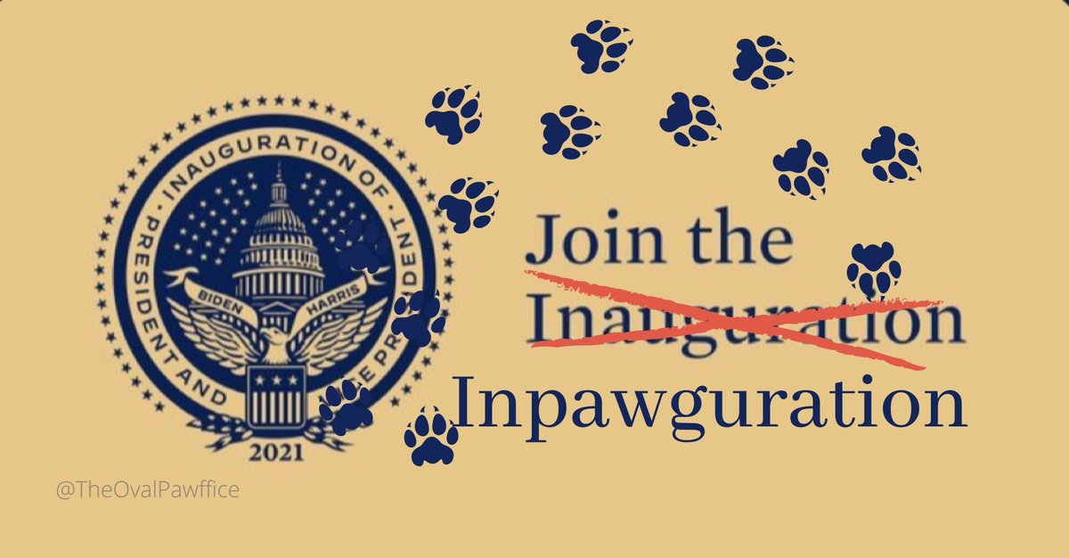 The Oval Pawffice® 🇺🇸 DOTUS Fans (@theovalpawffice) on Twitter photo 🐾 It was spelled wrong. We fixed it. You’re welcome, <a href="/BidenInaugural/">Biden Inaugural Committee</a>. Woof! Meow! #Inpawguration #DOTUS #COTUS 🐾 It was spelled wrong. We fixed it. You’re welcome, <a href="/BidenInaugural/">Biden Inaugural Committee</a>. Woof! Meow! #Inpawguration #DOTUS #COTUS