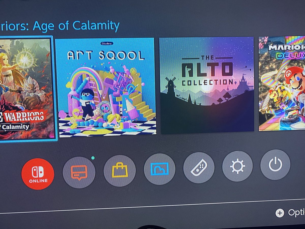 8biteric's tweet image. Goodbye old switch Home Screen #switchupdate