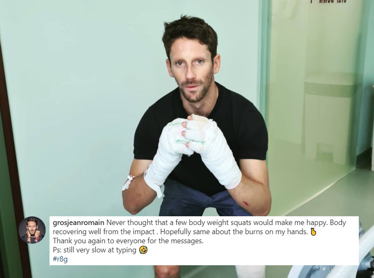 More good news from @RGrosjean this morning π The recovery continues.
π·: Romain's IG
#HaasF1 https://t.co/ATOETwmZ2c