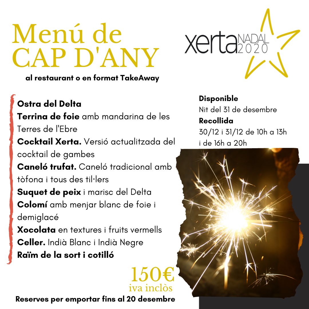 #Navidad en Xerta Restaurant. Para tomar en el restaurante o para llevar, ¿qué prefieres? ¡RESERVA YA EL TUYO! 
<a href="/ohlabhotels/">ohlaboutiquehotels</a>