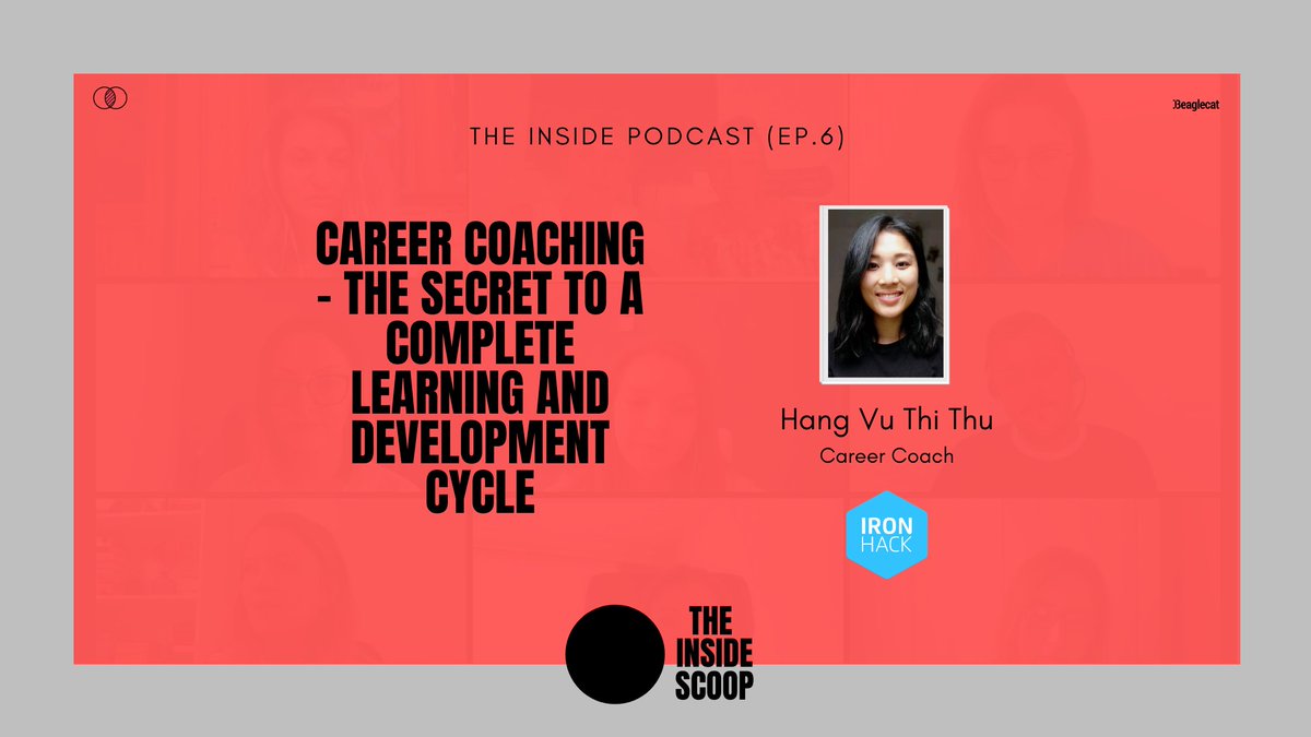 GeorgianaGhee's tweet photo. Another Tuesday, another #podcast, this time on career coaching and its importance in completing a #learninganddevelopment cycle. Hang Vu Thi Thu, @ironhack 
https://t.co/no0SCkJOjx https://t.co/RC939c9IIt