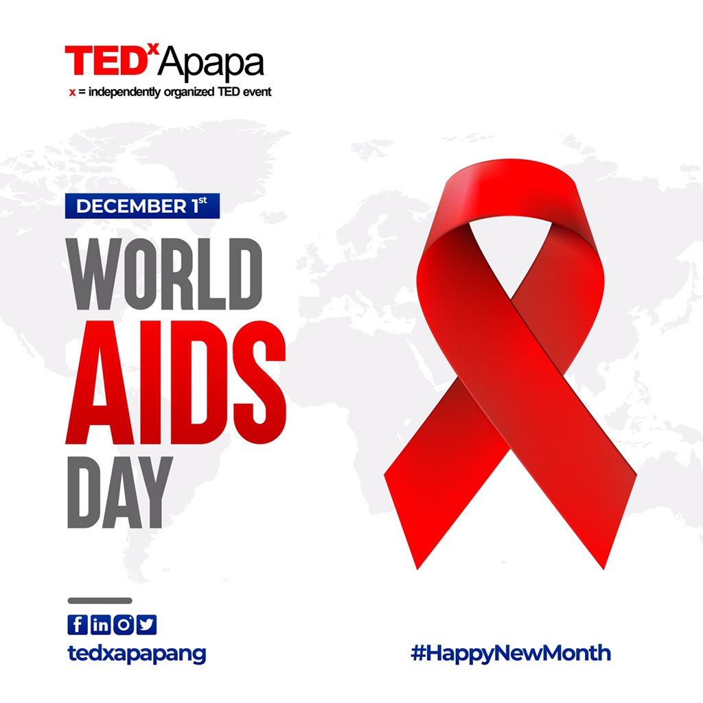 TEDxApapaNG's tweet photo. It's #WorldAIDSDay.

TEDxApapa identifies and remember every one of the millions of people lost too soon since the start of the #HIV epidemic.

An opportunity to look forward to a brighter future and galvanise to keep fighting.

Together we can. https://t.co/D5JtAJLWkq