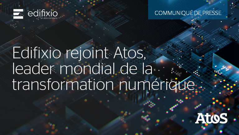 Nouvelle étape pour Edifixio aujourd’hui, nous sommes heureux de vous annoncer que nous avons rejoint le groupe <a href="/Atos/">Atos</a>, leader mondial de la transformation numérique 👍 Pour en savoir plus ➡️ bit.ly/3q8BgqJ #AtosOneCloud