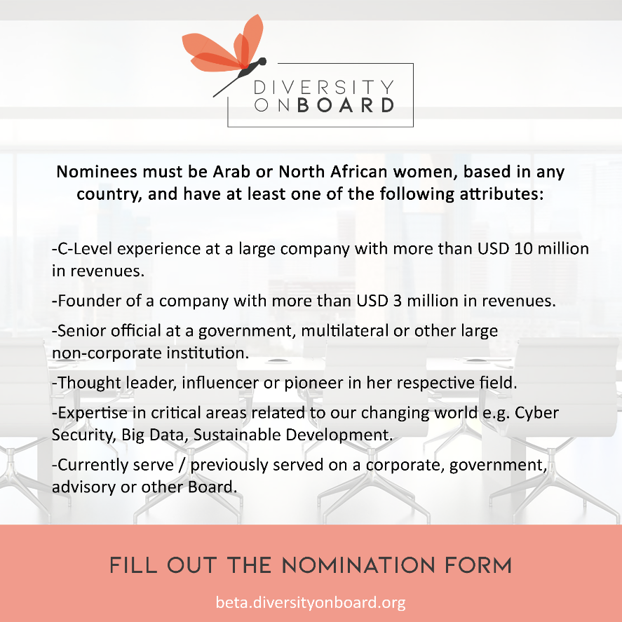 DiversityBoard's tweet photo. Do you know any extraordinary and influential women? Celebrate Bahraini Women's Day by mentioning them! You can also nominate these outstanding women (including yourself) to be a part of the Diversity On Board network by filling out the Nomination Form:
https://t.co/lpf7Tj1rOs https://t.co/jwwcdgcLA4