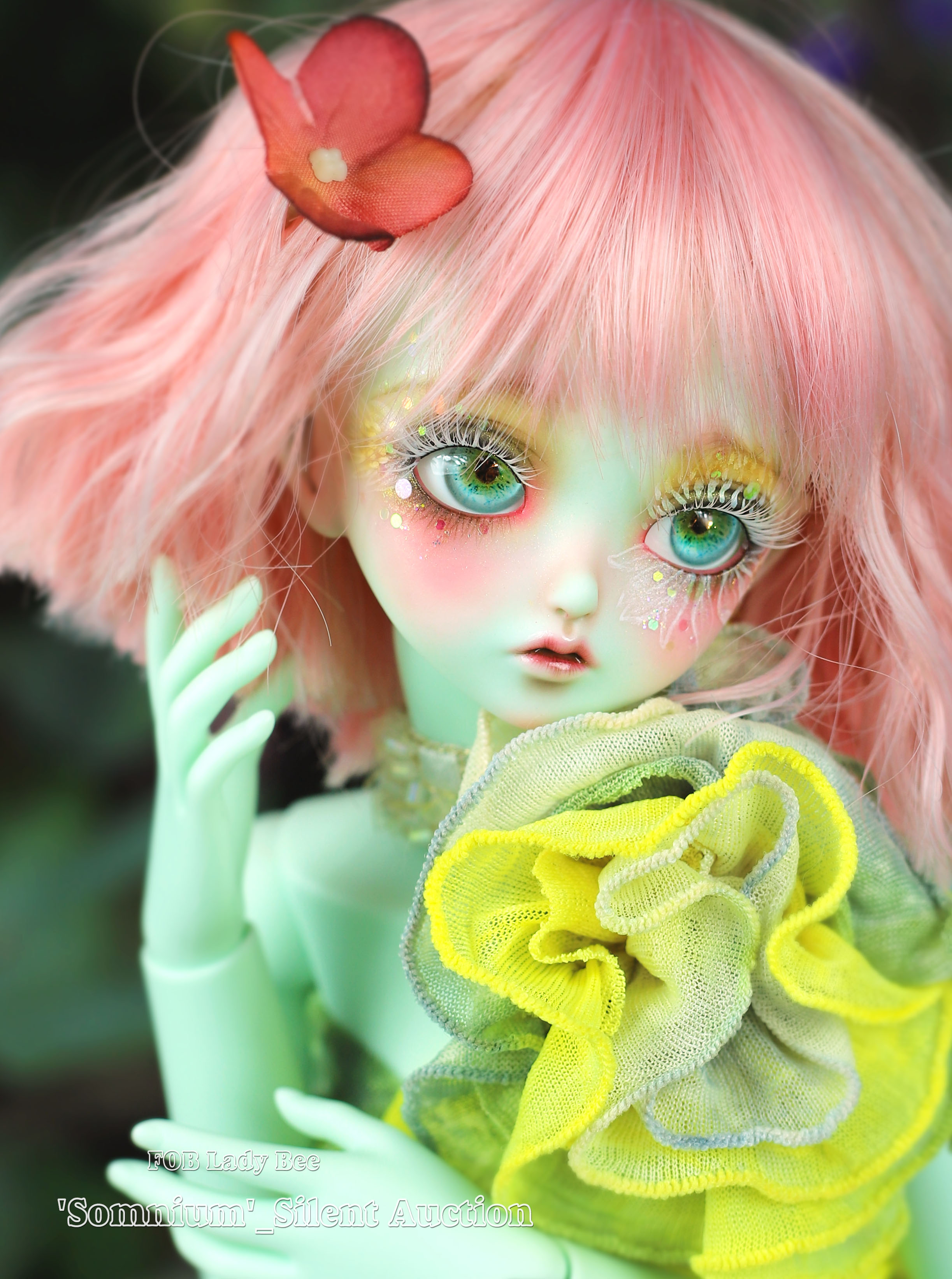 two head + one body bjd sd dolls The Moon and The Star without any make up 