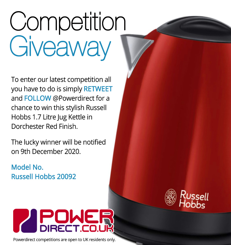 #TuesdayMotivation... #Free to Enter @PowerDirectUK #Competition #Giveaway... Simply Retweet and Follow for a chance to #Win a Russell Hobbs 1.7 Litre Jug Kettle. Drawn 9th December 2020.