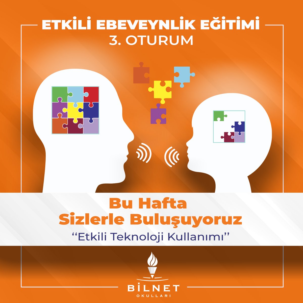Bilnet Okulları İlkokul - Ortaokul PDR Birimi bu hafta, "Etkili Teknoloji Kullanımı" semineriyle velilerimizle buluşuyor.

#BilnetOkulları #BilnetSchools #PDR #PDRBirimi #EtkiliTeknolojiKullanımı #Seminer