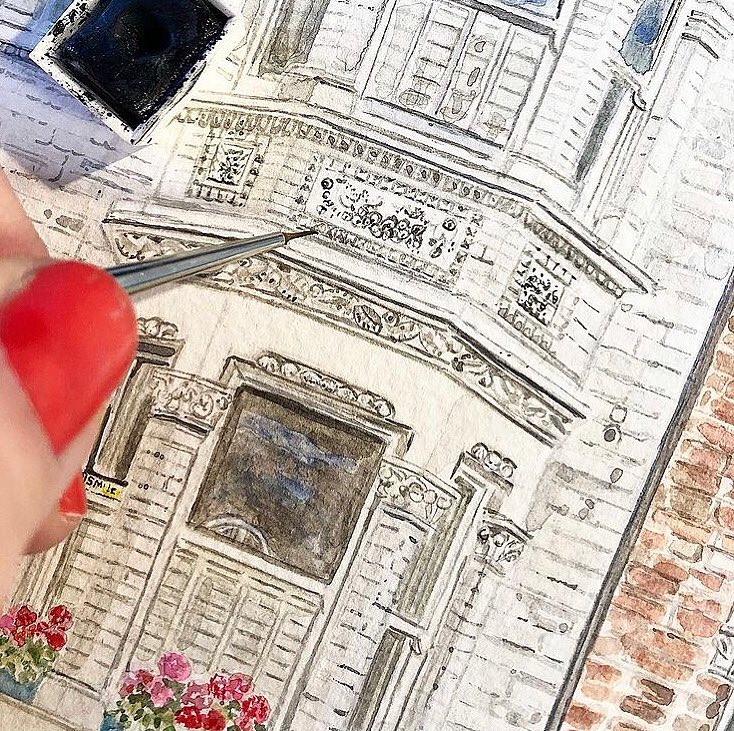 nickyjackart's tweet photo. Got my Christmas nails on... ❤️ rock n’roll. How’s your Tuesday ? #firstofthemonth #christmas #tuesdayvibes #keepingitjolly #christmasnails #wip #watercolour #stucco #detail #watercolour #houseportrait #watercolourillustration #prettywindowboxes #pink #hydrangeas https://t.co/DAyPzJOQ2L