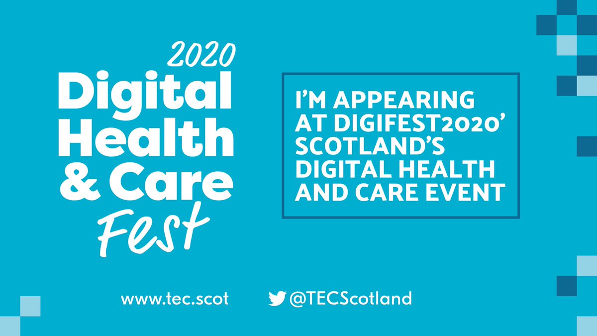 I'll be talking about #sustainable #DigitallyEnabled Services tomorrow at #DigiFest2020  
#SustainableDigitalServices 
For all working to deliver digitally enabled health, housing and social care services 
Register. 👉 bit.ly/3pl5ru8  #DigiCare4Scot 
@AccessCollab