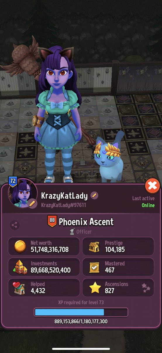 KrazyKatLady10's tweet photo. This is something I have been working on for a long time! Mastered 110 bps in a  day and maxed current mastered recipes! Check out the vid my guild mate arkonos took of it! https://t.co/Jhm4izu3MU #shoptitans #master #craftingislife https://t.co/VVDB00q44k