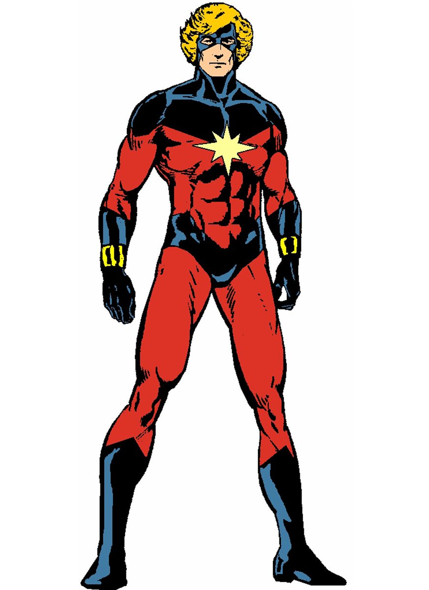 The superheroes now known as Captain Britain and Captain Marvel have had more than a few parallels. Both started off as spinoff characters of blonde, super-strong, male characters using those names—Betsy’s brother Brian and Carol’s colleague Mar-Vell 2/8