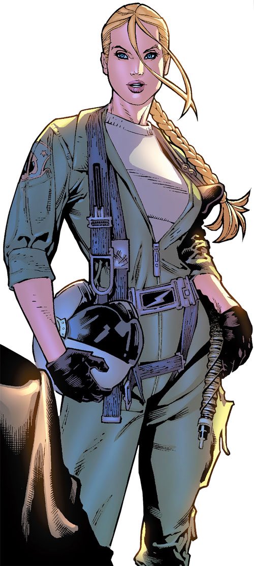 In their role as supporting cast, both women are associated with an armed governmental service. Danvers is in the Air Force, Betsy is a spy for STRIKE (British SHIELD) 3/8
