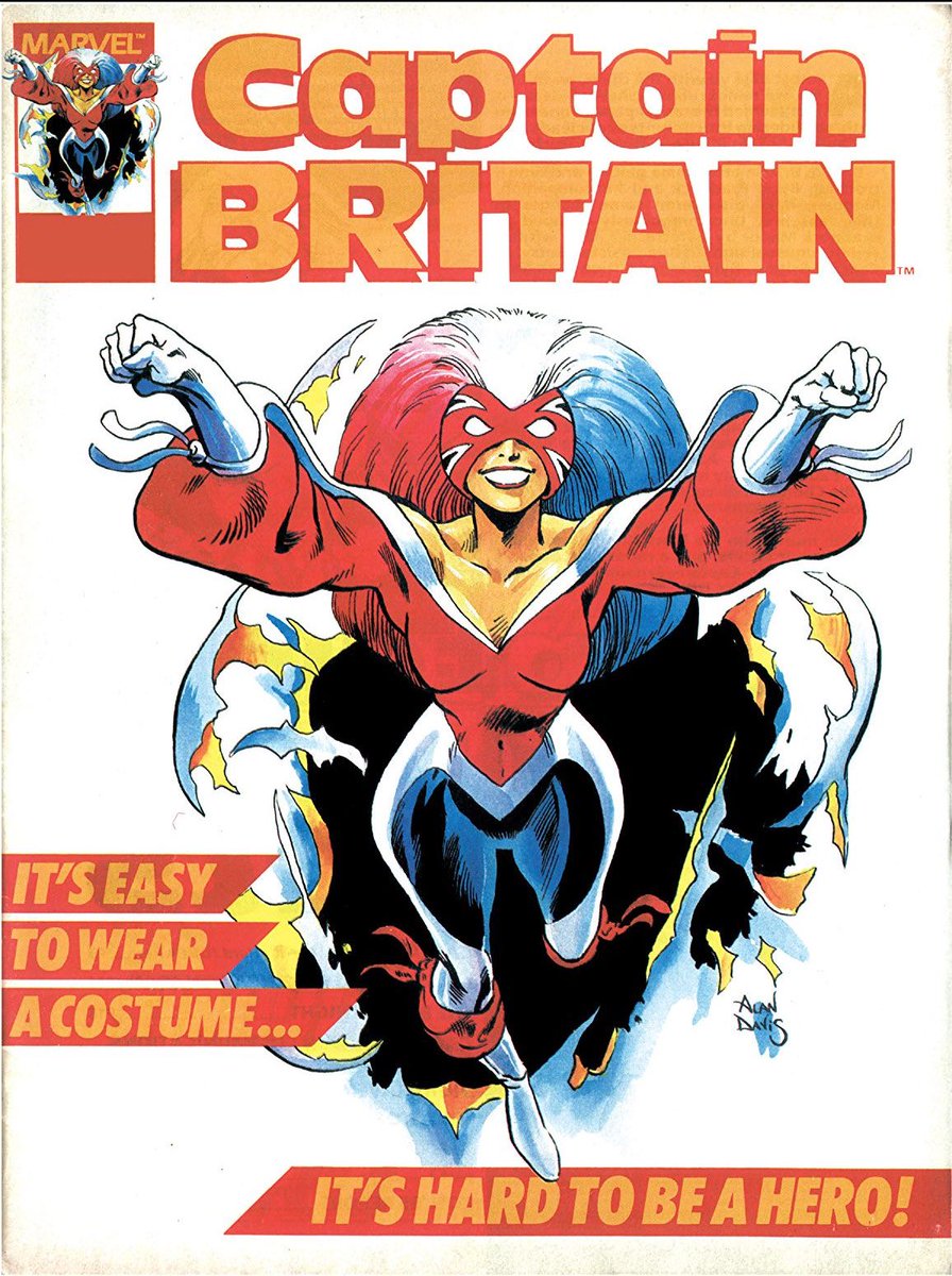 Eventually both women get upgraded from supporting cast to supers in their own right. Betsy briefly dons the Captain Britain persona and Carol becomes the first Ms. Marvel! 4/8