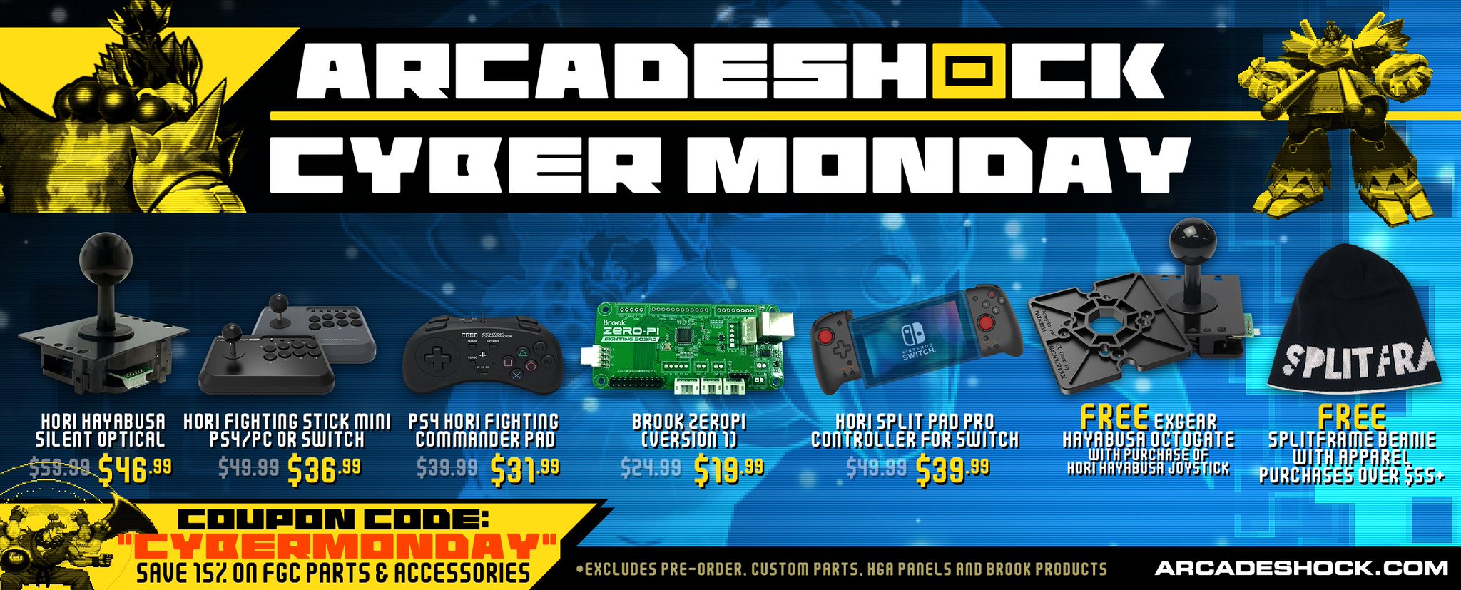 ARCADESHOCK PRO FGC GEAR LOS ANGELES on Twitter "CYBER WEEK at https//t.co/PuGfYcbmxg USE