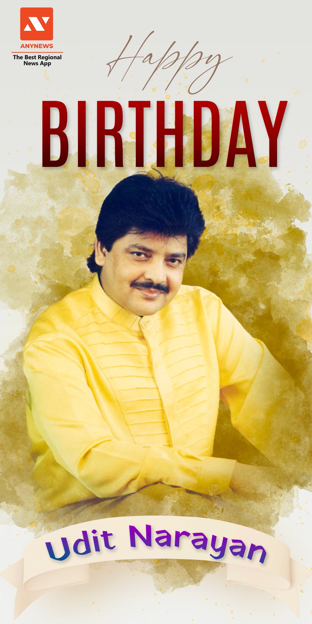 AnyNews wishes Udit Narayan Happy Birthday.    