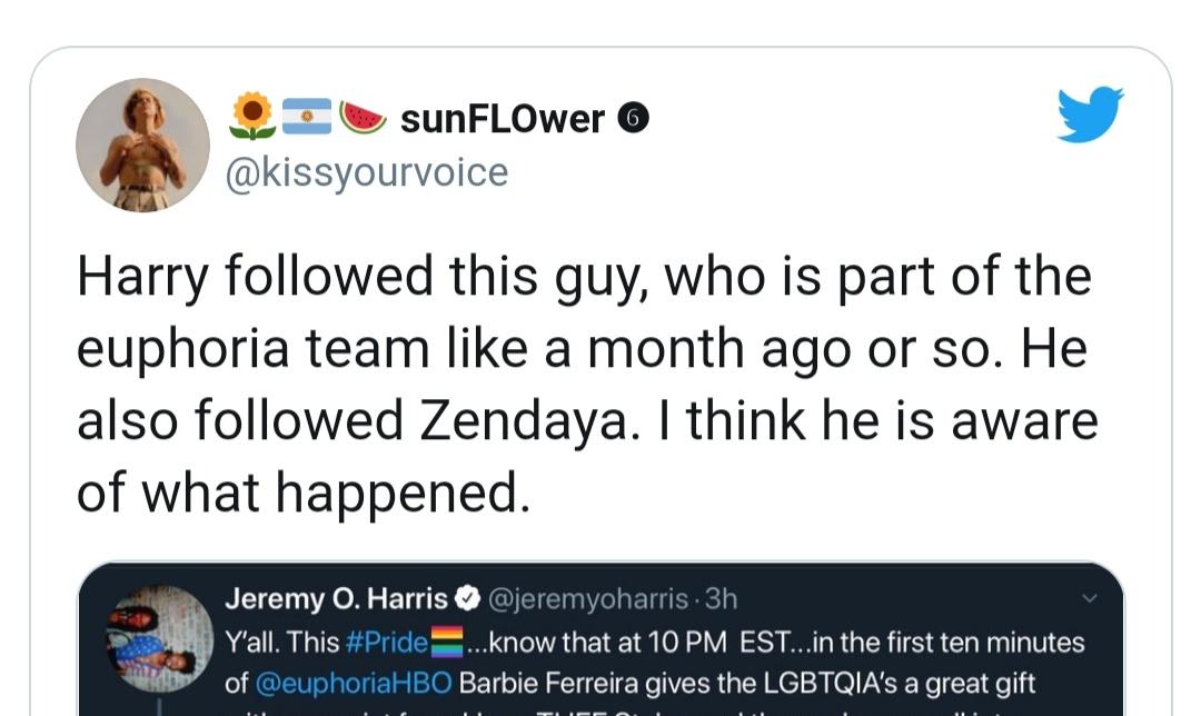 the fact that he followed jeremy s month before the episode aired...its self explanatory to me.