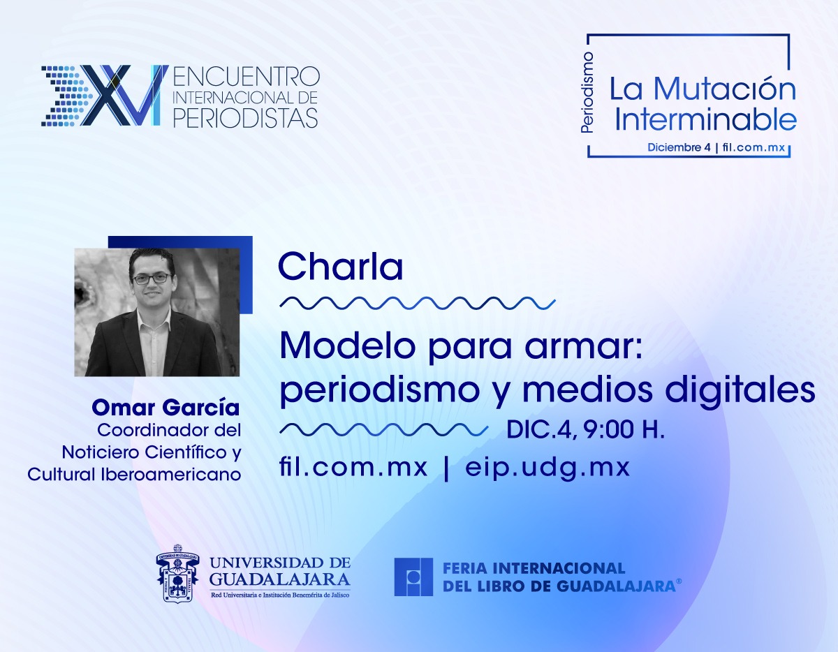udg_oficial's tweet photo. Este año la @FILGuadalajara te llega y también el #EIP2020, con la charla "Cómo contar la historia de...".
📅 4 de diciembre, 10:00 h.
Síguelo en redes de @eipudg, https://t.co/0kYA1fH08d y https://t.co/vbWnwS3NyR https://t.co/lTNHUKEyoc