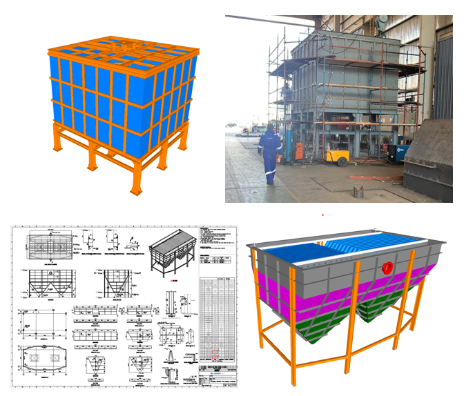 Optio Marine and Engineering delivered #design for multiple clarifier and processing tanks for one of our long term client using #leanmanufacturing technique. The successful #fabrication was carried out parallel along with the design.
#structuralengineering #marine  #Engineering