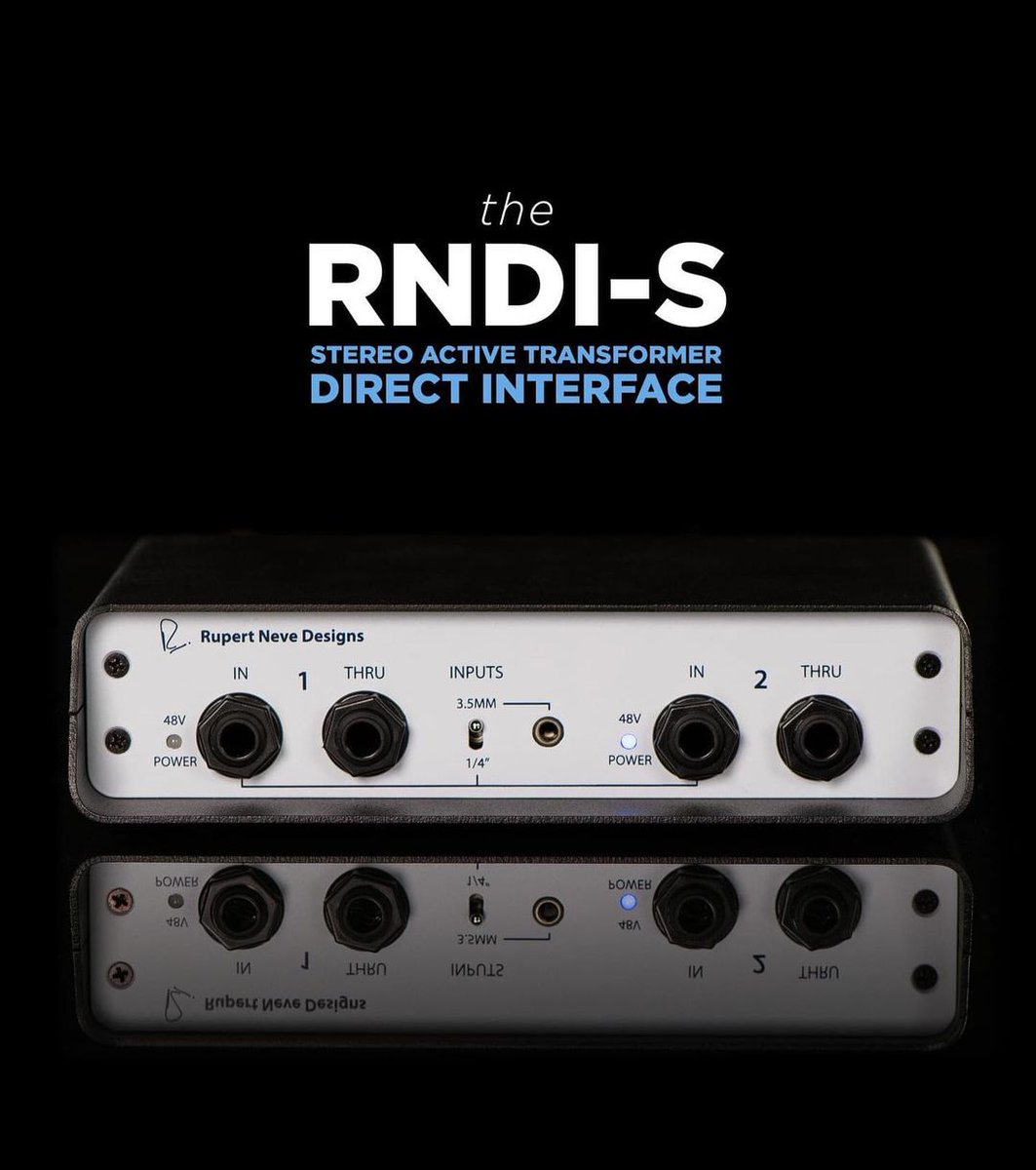 theinventory's tweet photo. The RNDI-S: An expanded two-channel version of our best-selling RNDI, providing massive tone &amp; headroom for all of your instruments &amp; stereo sources. 

Learn more, visit - https://t.co/wS6U83gXdA 

#rupertnevedesigns #rndi https://t.co/PQTTEtGRK1