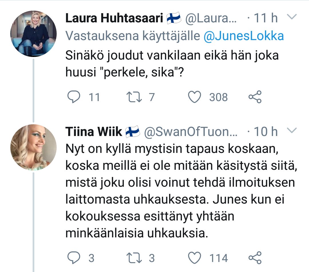 "Mystinen tapaus" eli Lokka kertoo kokouksen jälkeen omalle striimiyleisölleen että #Oulu valtuutettujen naamat pitää vasaroida. Eiköhän se kirvoita aihetta laittomaan uhkaukseen? Väkivaltainen äärioikeisto ja @LauraHuhtasaari https://t.co/cNtCIb1uad