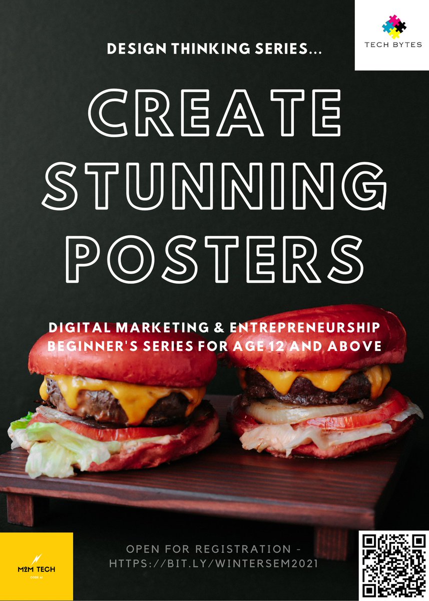 techbytesorg's tweet image. Our Winter series of Digital Marketing &amp;amp; Entrepreneurship workshops targeted for age group 12 &amp;amp;above are now open for registration. 

bit.ly/wintersem2021

#m2mtechbytes #codeai #codeempower #designthinking #animation #graphics #digitalmarketing #100daysofcode #100daysofdesign