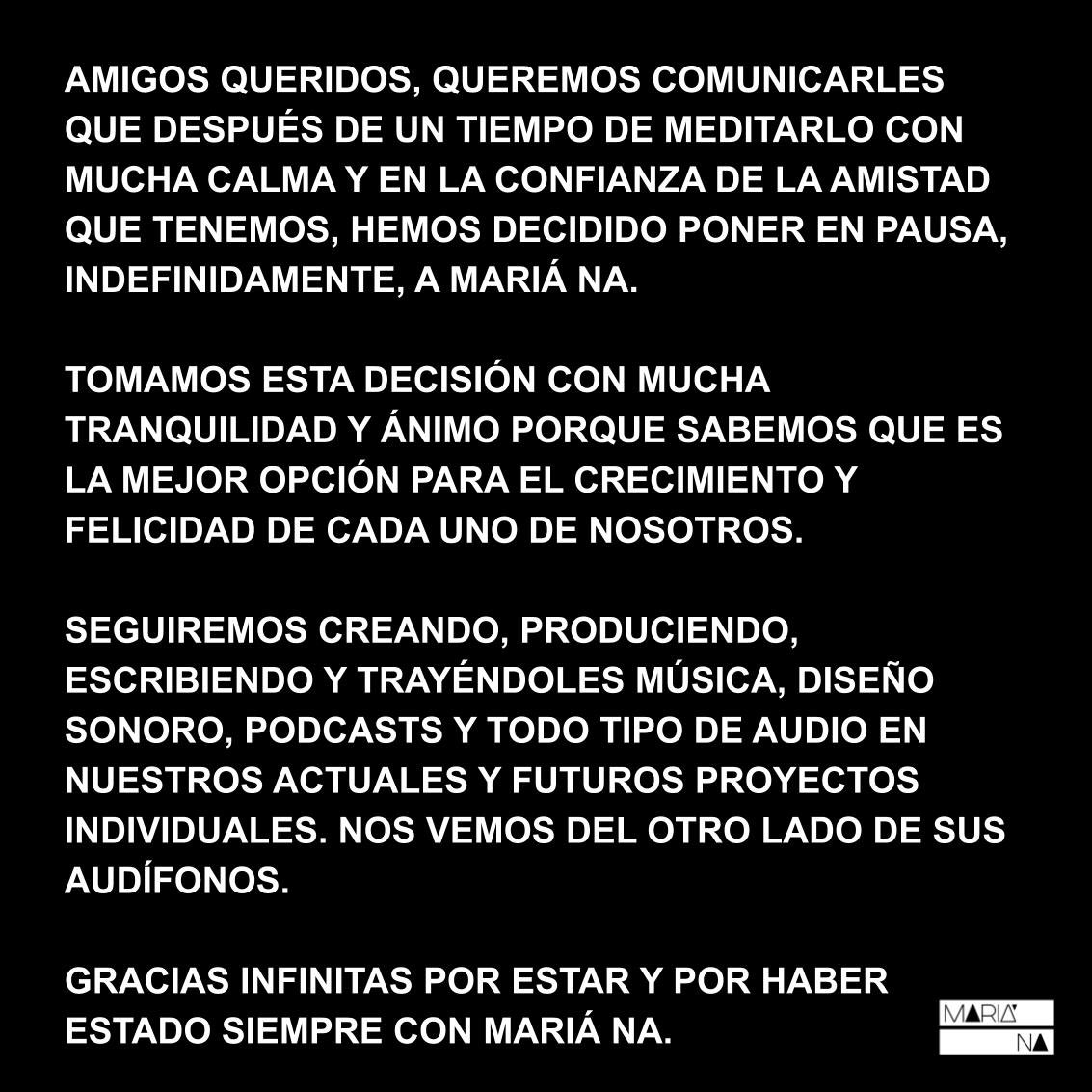 Maria_Na_mx's tweet photo. Gracias infinitas por estar y por haber estado siempre con Mariá Na 〓 @hallal____ , @ssierra38 , @tebotin_ , @Daniel_PH1 https://t.co/iD4IzqJ1Ph
