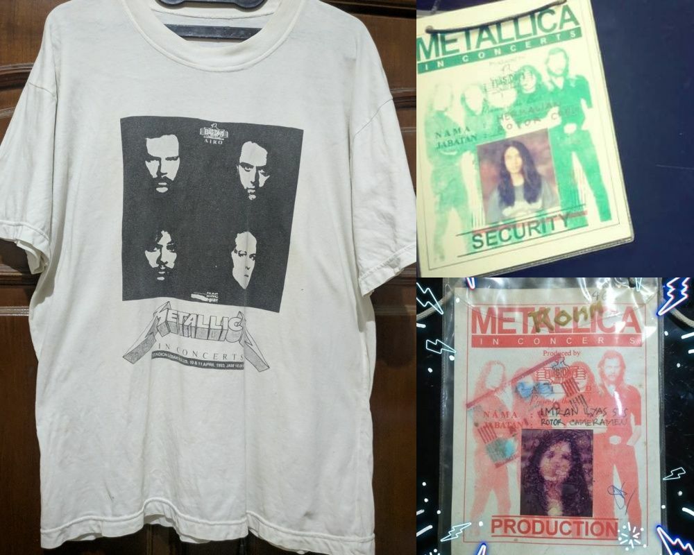 Sejumlah Pernak-pernik dari Konser Metallica Jakarta 1993 yang Mungkin Belom Lo Lihat: Dari Kaos Panitia Hingga ID Security   ift.tt/3mrCATl