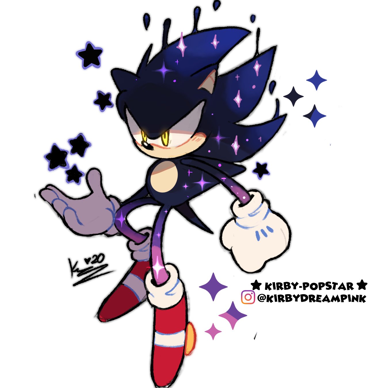 Kirby on Instagram: Hyper/Dark Sonic mix ✨ #myart #sonic #sonicthehedgehog  #fanart #instart #drawing #cartoon #cartoonart #dibujo #dibujodigital  #artedigital