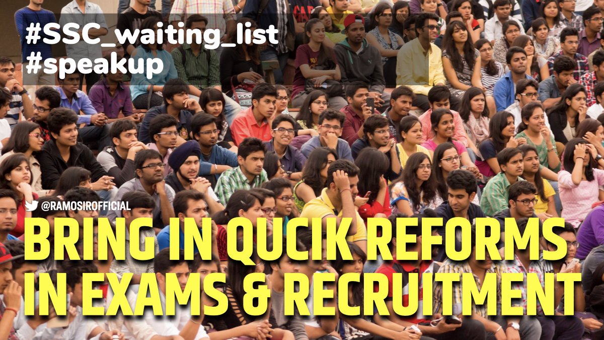 RaMoSirOfficial's tweet photo. Bring In Quick Reforms In Exams &amp; Recruitment
#SpeakUp 
#SSC_waiting_list
@DoPTGoI https://t.co/OLPlGJ7RKH