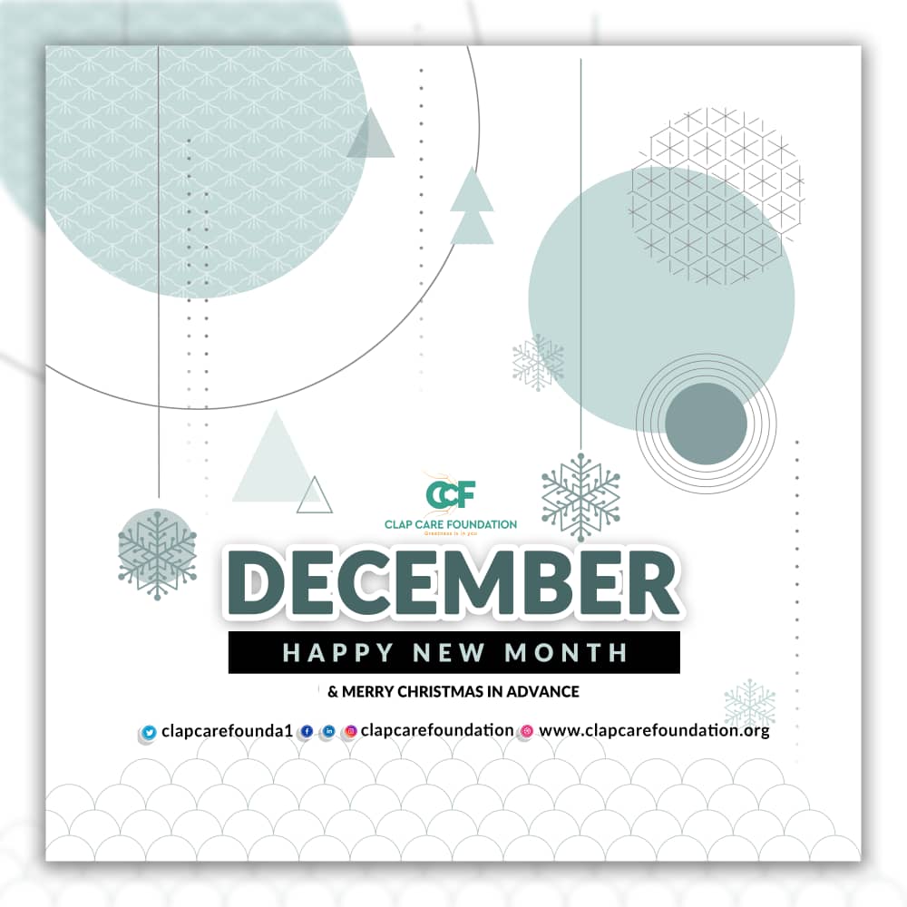 Clapcarefounda1's tweet photo. Finally!!!💃💃You made it to the last month of the year🤗
We are super happy for you. it's like butterflies in our belly
Don't forget to give thanks all through to God for the gift of life after reading this, kindly share with someone 
#clapcarefoundation
#ccf
#HappyNewMonth https://t.co/kwonz2E8Xd